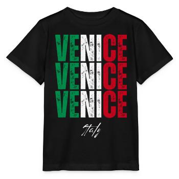 Venedig Italien, Souvenir von Venedig - Stanley/Stella Kinder T-Shirt MINI CREATOR  - Schwarz - Vorne - Mikhail (115cm)