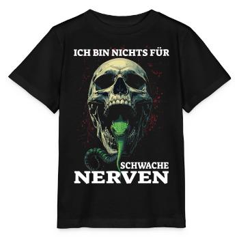 Je ne suis pas pour les âmes sensibles - T-shirt bio MINI CREATOR Stanley/Stella Enfant - noir - Devant - Mikhail (115cm)