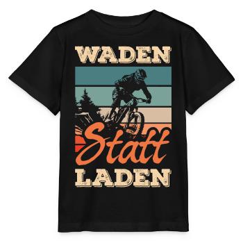 calves instead of charging mountain bike without battery mtb - Stanley/Stella MINI CREATOR Kids’ T-Shirt - black - Front - Mikhail (115cm)