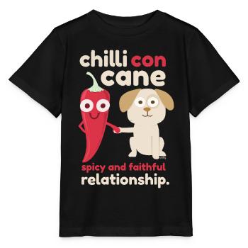 Chili avec Cane drôlig. - T-shirt bio MINI CREATOR Stanley/Stella Enfant - noir - Devant - Mikhail (115cm)