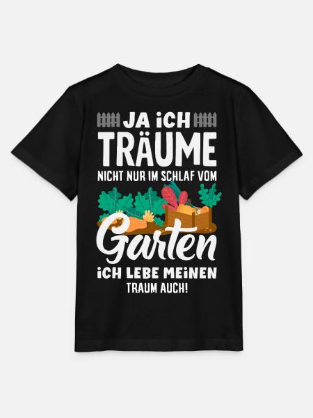 Ich Träume Vom Garten - Stanley/Stella Kinder T-Shirt MINI CREATOR  - Schwarz