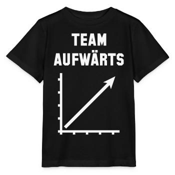 Team Aufwärts (Erfolg / Fortschritt / White) - Stanley/Stella Kinder T-Shirt MINI CREATOR  - Schwarz - Vorne - Mikhail (115cm)