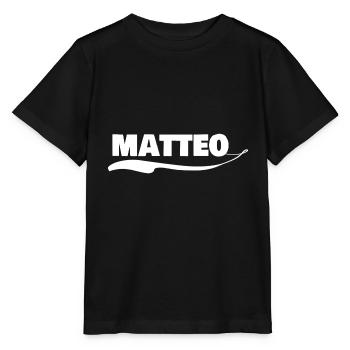 Vorname matteo - Stanley/Stella Kinder T-Shirt MINI CREATOR  - Schwarz - Vorne - Mikhail (115cm)