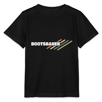 Workplace boat builder - Stanley/Stella MINI CREATOR Kids’ T-Shirt - black - Front - Mikhail (115cm)