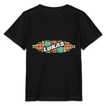 Gift for Lukas - Stanley/Stella MINI CREATOR Kids’ T-Shirt - black - Front - Mikhail (115cm)