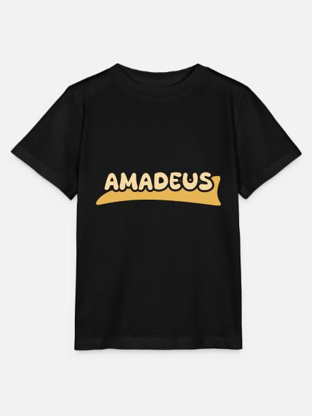 Vorname Amadeus - Stanley/Stella Kinder T-Shirt MINI CREATOR - Schwarz