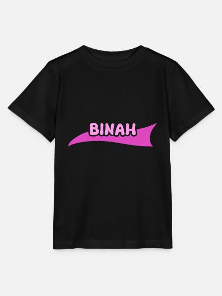Vorname Binah - Stanley/Stella Kinder T-Shirt MINI CREATOR - Schwarz