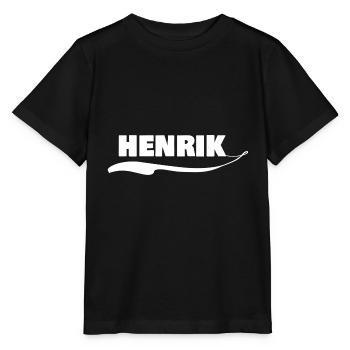 First name Henrik - Stanley/Stella MINI CREATOR Kids’ T-Shirt - black - Front - Mikhail (115cm)