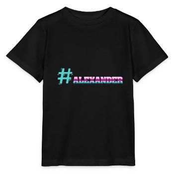 Gift for Alexander - Stanley/Stella MINI CREATOR Kids’ T-Shirt - black - Front - Mikhail (115cm)
