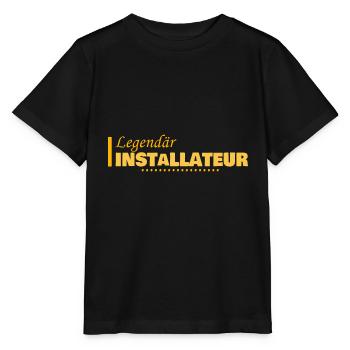Beruf Installateur - Stanley/Stella Kinder T-Shirt MINI CREATOR  - Schwarz - Vorne - Mikhail (115cm)