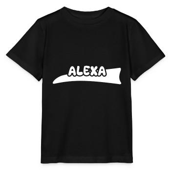 Gift for Alexa - Stanley/Stella MINI CREATOR Kids’ T-Shirt - black - Front - Mikhail (115cm)