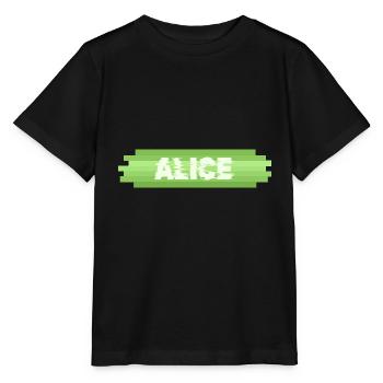 Woman for Alice Gift Idea Heroine - Stanley/Stella MINI CREATOR Kids’ T-Shirt - black - Front - Mikhail (115cm)