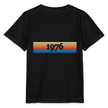 1976 1976 - T-shirt bio MINI CREATOR Stanley/Stella Enfant - noir - Devant - Mikhail (115cm)