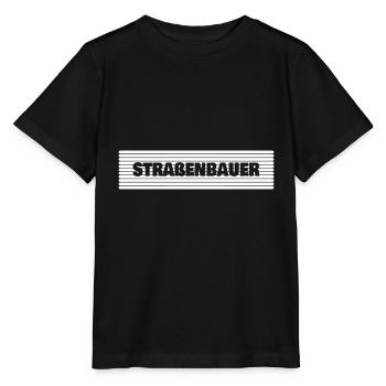 Beruf Straßenbauer - Stanley/Stella Kinder T-Shirt MINI CREATOR  - Schwarz - Vorne - Mikhail (115cm)