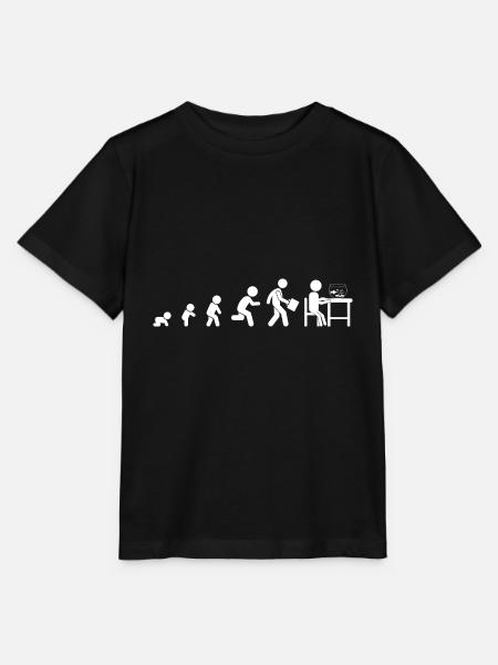 Aquarium Fische Evolution Aquaristik - Stanley/Stella Kinder T-Shirt MINI CREATOR - Schwarz