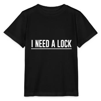 I Need A Lock 2 - Stanley/Stella Kinder T-Shirt MINI CREATOR  - Schwarz - Vorne - Mikhail (115cm)