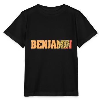 Geschenk für Benjamin - Stanley/Stella Kinder T-Shirt MINI CREATOR  - Schwarz - Vorne - Mikhail (115cm)