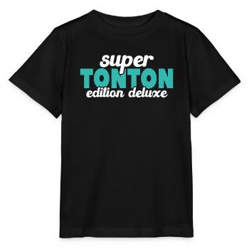 Super Tonton Édition Deluxe - T-shirt bio MINI CREATOR Stanley/Stella Enfant - noir - Devant - Mikhail (115cm)