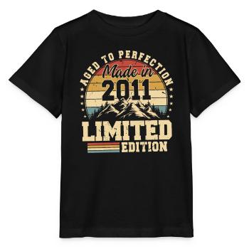 Aged to perfection made in 2011 - Stanley/Stella MINI CREATOR Kids’ T-Shirt - black - Front - Mikhail (115cm)