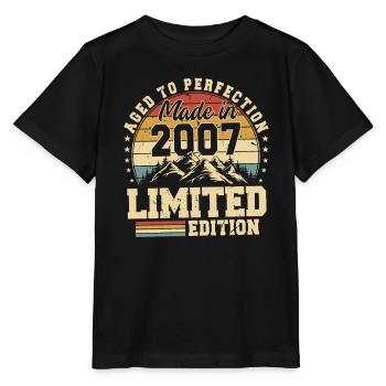 Aged to perfection made in 2007 - Stanley/Stella MINI CREATOR Kids’ T-Shirt - black - Front - Mikhail (115cm)