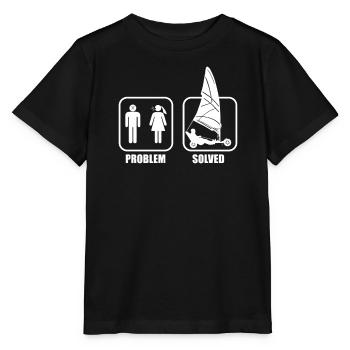 Plage Voile Windracer Land Sailers Land Sailors - T-shirt bio MINI CREATOR Stanley/Stella Enfant - noir - Devant - Mikhail (115cm)