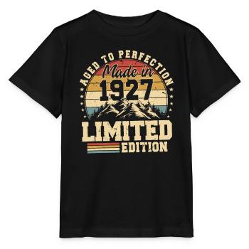 Aged to perfection made in 1927 - Stanley/Stella MINI CREATOR Kids’ T-Shirt - black - Front - Mikhail (115cm)