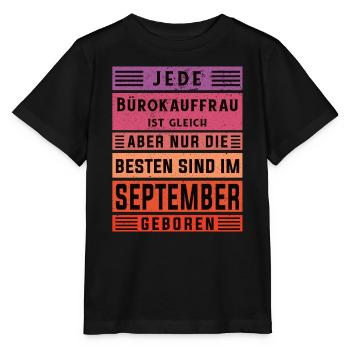 Angestellter Geburtstag September geboren - Stanley/Stella Kinder T-Shirt MINI CREATOR  - Schwarz - Vorne - Mikhail (115cm)