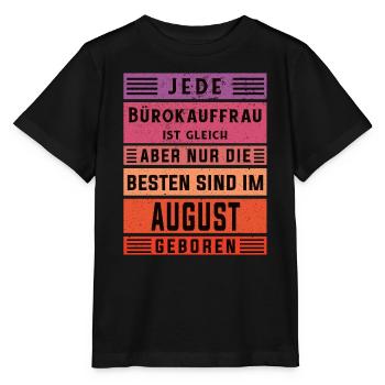 Angestellter Geburtstag August geboren - Stanley/Stella Kinder T-Shirt MINI CREATOR  - Schwarz - Vorne - Mikhail (115cm)