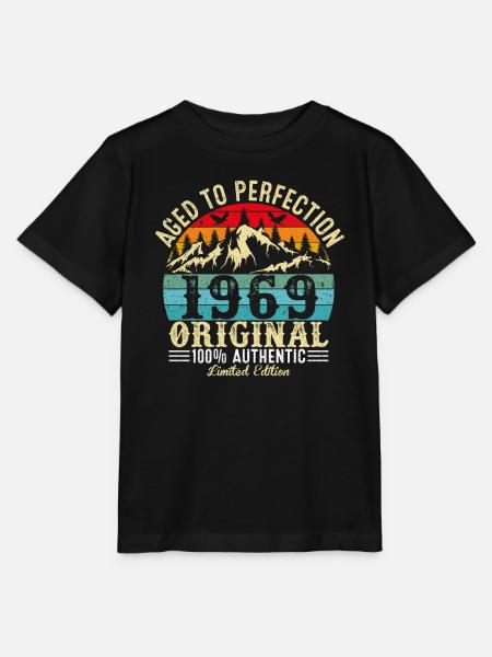Perfekt gealtert 1969 Original - Stanley/Stella Kinder T-Shirt MINI CREATOR - Schwarz