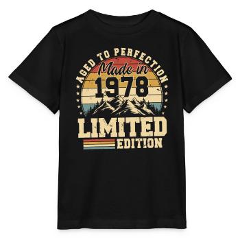 Aged to perfection Made in 1978 - Stanley/Stella MINI CREATOR Kids’ T-Shirt - black - Front - Mikhail (115cm)