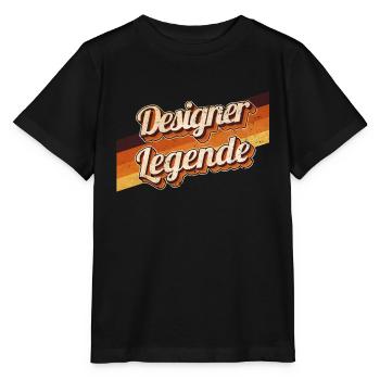 Illustrator Geburtstag als Legende geboren - Stanley/Stella Kinder T-Shirt MINI CREATOR  - Schwarz - Vorne - Mikhail (115cm)