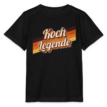 Gastronomie Geburtstag als Legende geboren Koch - Stanley/Stella Kinder T-Shirt MINI CREATOR  - Schwarz - Vorne - Mikhail (115cm)