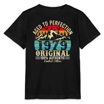 Aged to perfection 1979 Original - Stanley/Stella MINI CREATOR Kids’ T-Shirt - black - Front - Mikhail (115cm)