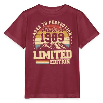 Einzigartig seit 1989 - Stanley/Stella Kinder T-Shirt MINI CREATOR  - Burgunderrot - Vorne - Kain (125cm)