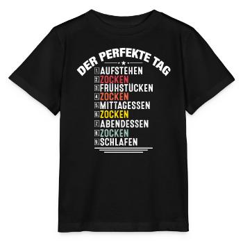 Funny Gamer Gaming Clothing Gift Der Perfekte Tag - Stanley/Stella Kinder T-Shirt MINI CREATOR  - Schwarz - Vorne - Mikhail (115cm)