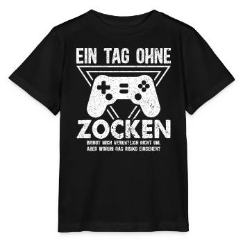Ein Tag Ohne Zocken - Stanley/Stella Kinder T-Shirt MINI CREATOR  - Schwarz - Vorne - Mikhail (115cm)