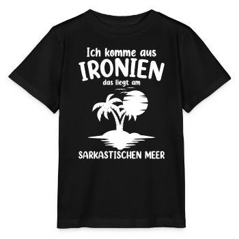Ich Komme Aus Ironien - Stanley/Stella Kinder T-Shirt MINI CREATOR  - Schwarz - Vorne - Mikhail (115cm)