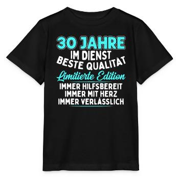 30 Jahre Im Dienst - Stanley/Stella Kinder T-Shirt MINI CREATOR  - Schwarz - Vorne - Mikhail (115cm)