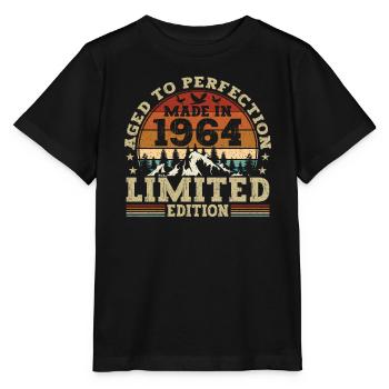 Retro birthday present from the vintage 1964 - Stanley/Stella MINI CREATOR Kids’ T-Shirt - black - Front - Mikhail (115cm)