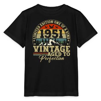 1951 Vintage matured to perfection - Stanley/Stella MINI CREATOR Kids’ T-Shirt - black - Front - Mikhail (115cm)