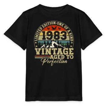 1983 Vintage matured to perfection - Stanley/Stella MINI CREATOR Kids’ T-Shirt - black - Front - Mikhail (115cm)