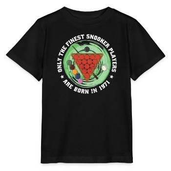 Joueur de snooker Snooker né en 1971 Anniversaire - T-shirt bio MINI CREATOR Stanley/Stella Enfant - noir - Devant - Mikhail (115cm)