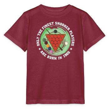 Snooker player Born 1965 Birthday - Stanley/Stella MINI CREATOR Kids’ T-Shirt - burgundy - Front - Kain (125cm)