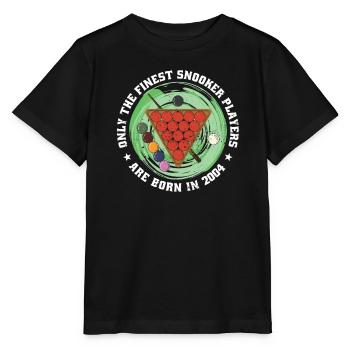 Joueur de snooker Snooker né en 2004 Anniversaire - T-shirt bio MINI CREATOR Stanley/Stella Enfant - noir - Devant - Mikhail (115cm)