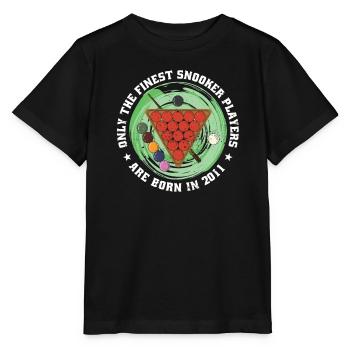 Snooker-Spieler Snooker Jahrgang 2011 Geburtstag - Stanley/Stella Kinder T-Shirt MINI CREATOR  - Schwarz - Vorne - Mikhail (115cm)