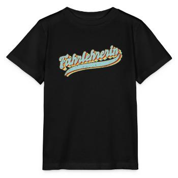 Fahrschule Vintage Fahrlehrerin - Stanley/Stella Kinder T-Shirt MINI CREATOR  - Schwarz - Vorne - Mikhail (115cm)