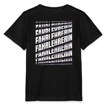 Fahrschule Spruch Fahrlehrerin - Stanley/Stella Kinder T-Shirt MINI CREATOR  - Schwarz - Vorne - Mikhail (115cm)