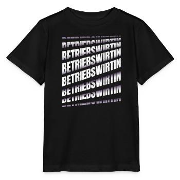 BWL Spruch Betriebswirtin - Stanley/Stella Kinder T-Shirt MINI CREATOR  - Schwarz - Vorne - Mikhail (115cm)