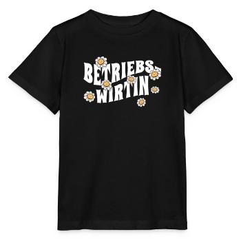 BWL niedliche Blumen Betriebswirtin - Stanley/Stella Kinder T-Shirt MINI CREATOR  - Schwarz - Vorne - Mikhail (115cm)