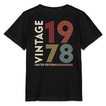 1978 Birthday Present - Stanley/Stella MINI CREATOR Kids’ T-Shirt - black - Front - Mikhail (115cm)